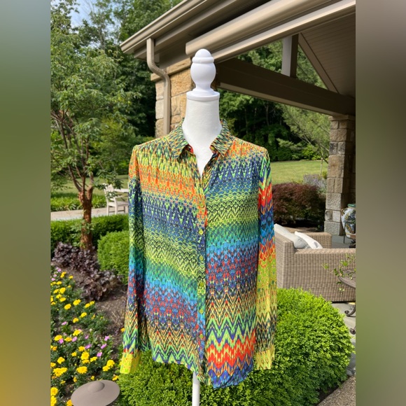 Missoni Multicolor Zigzag Blouse - Picture 1 of 7